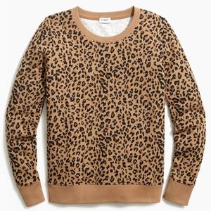 J. Crew leopard print sweatshirt